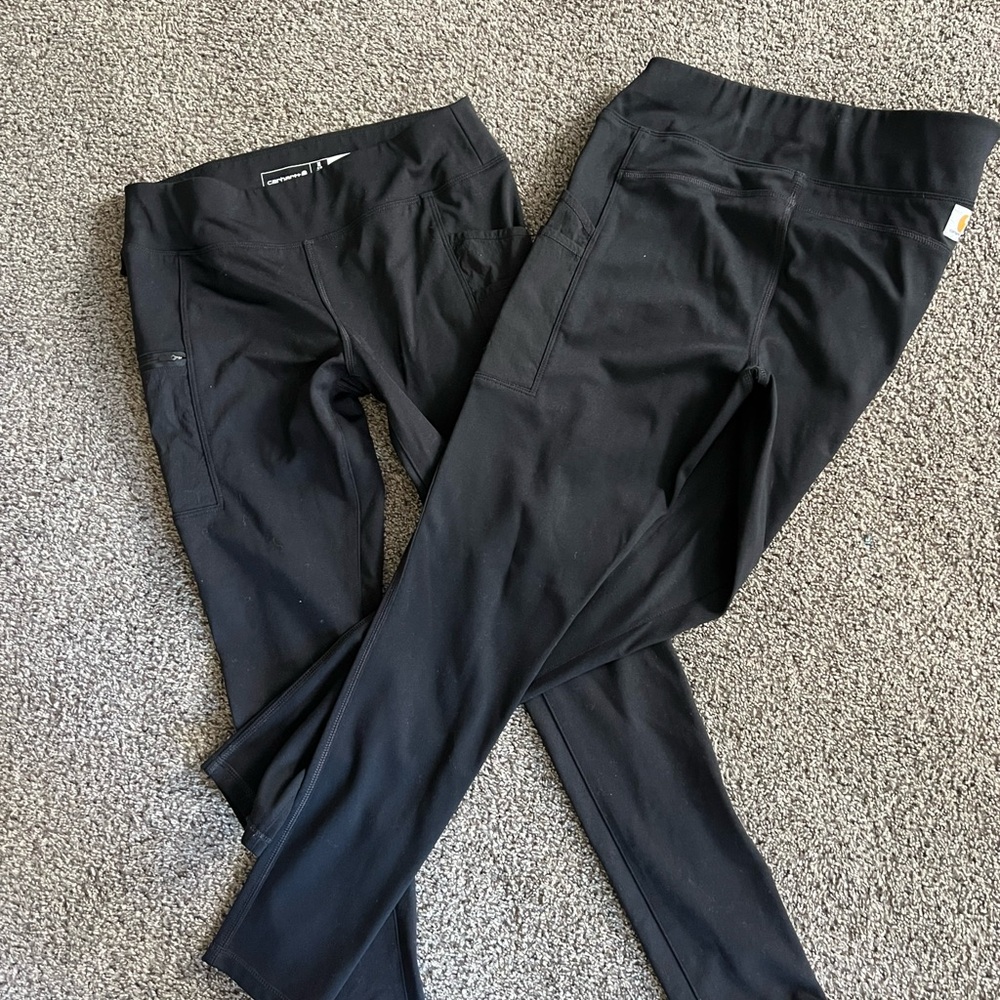 2 Pairs Carhartt Fitted Pants Medium